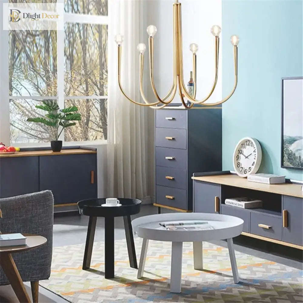 Swoop Retro Chandelier | Modern Dining Room Lighting