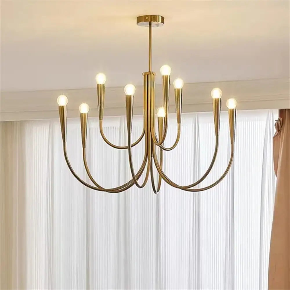 Swoop Retro Chandelier | Modern Dining Room Lighting