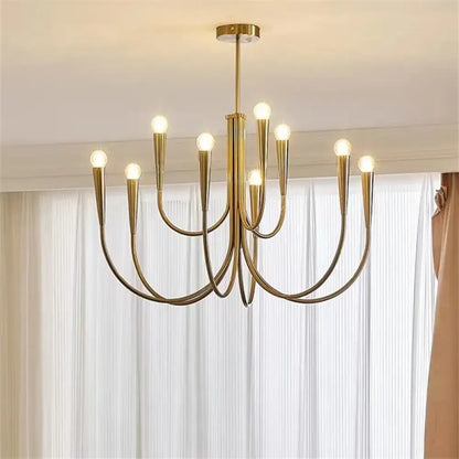 Swoop Retro Chandelier | Modern Dining Room Lighting