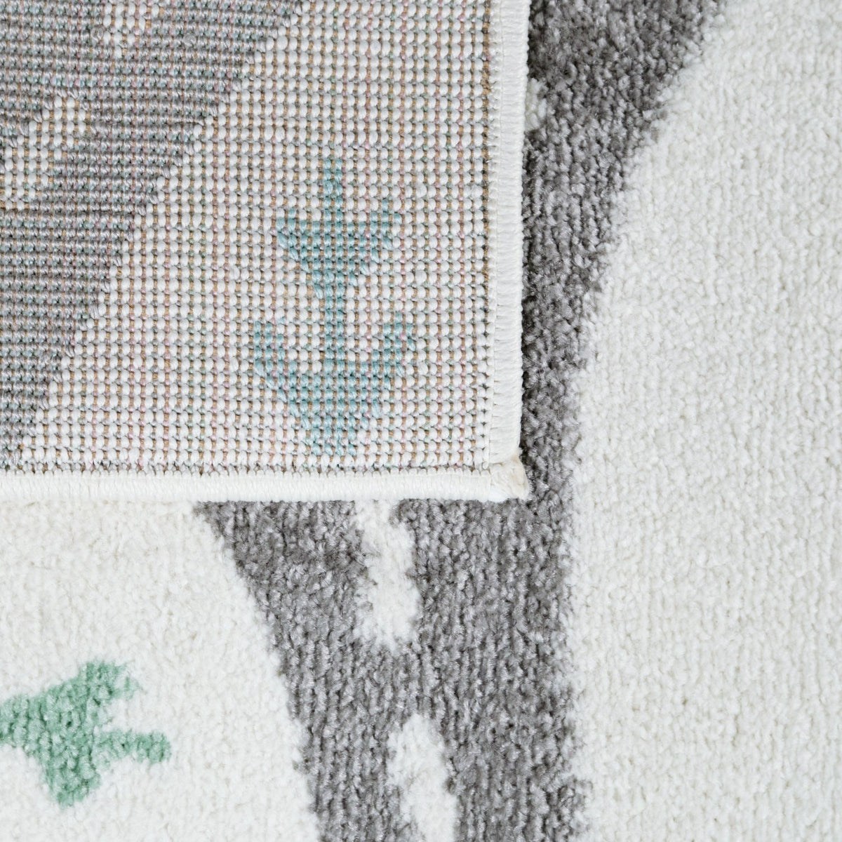 Nursery Rug Nino with Town Streets and Cars Motif in Pastel Colors