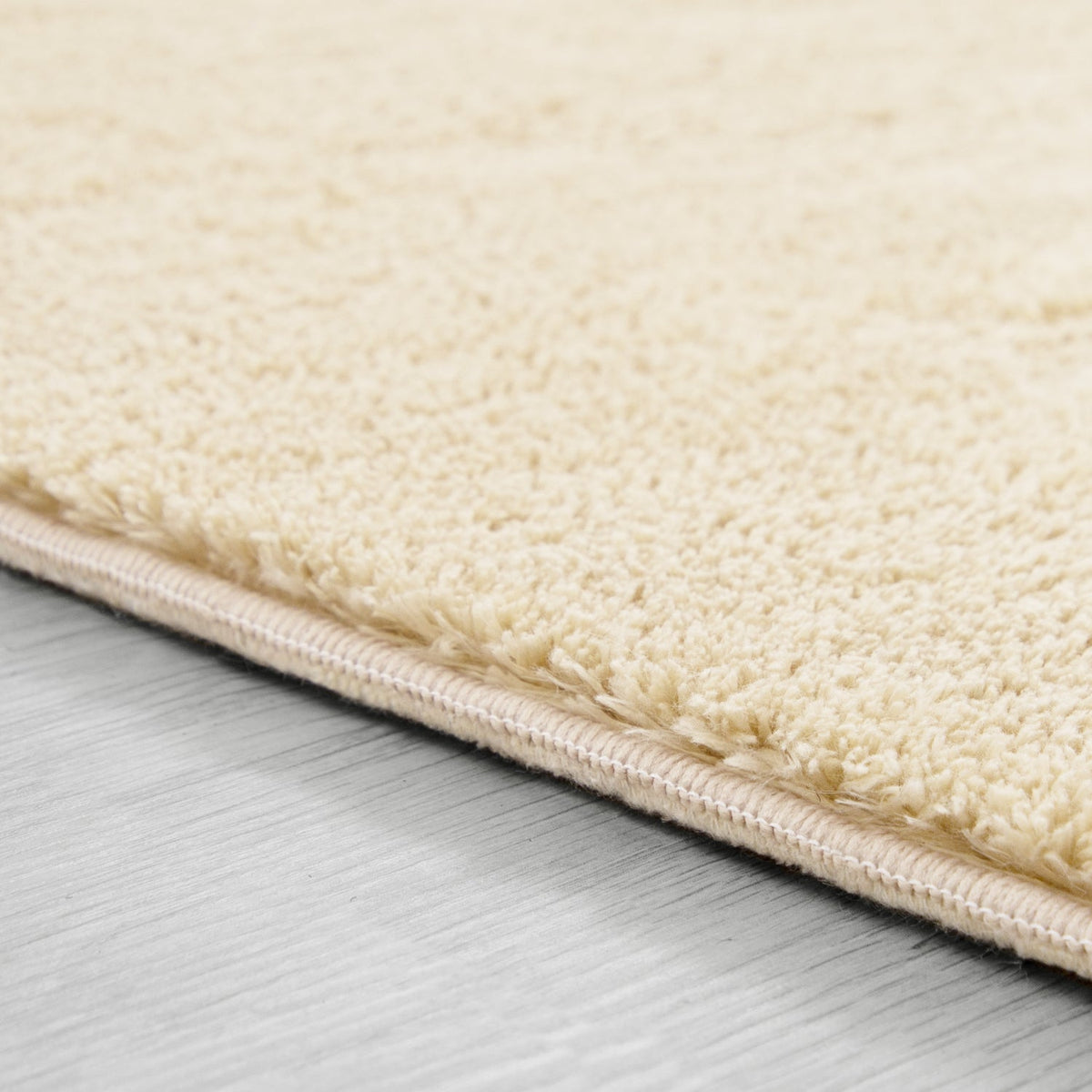 Soft Area Rug with Anti-Slip Backing Washable - Beige