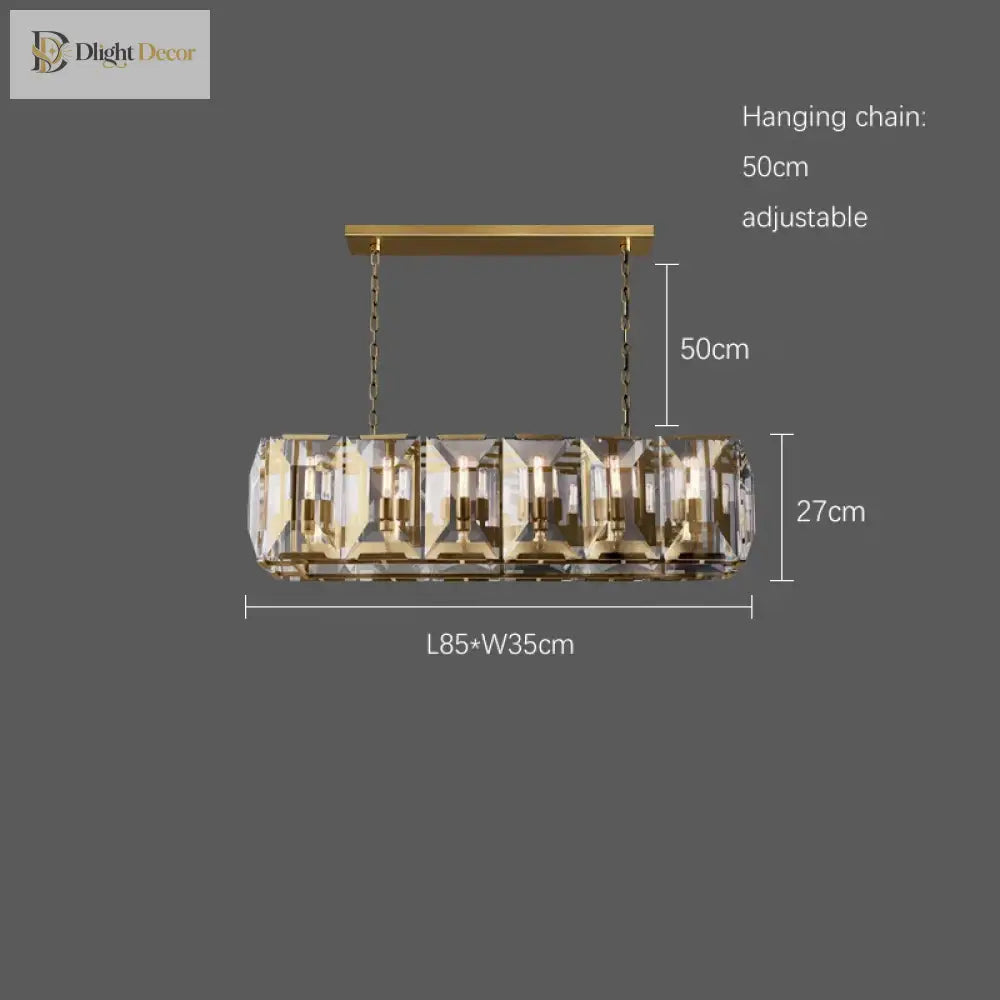 Timeless LED Crystal Chandelier | Dining Room Lighting