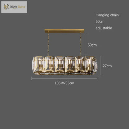 Timeless LED Crystal Chandelier | Dining Room Lighting