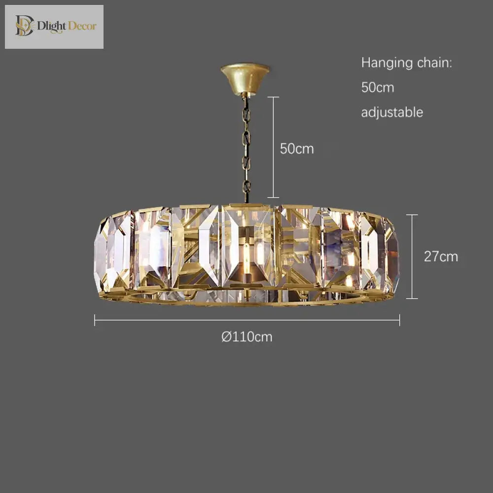 Timeless LED Crystal Chandelier | Dining Room Lighting