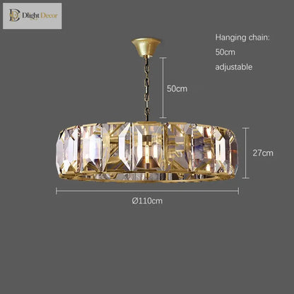 Timeless LED Crystal Chandelier | Dining Room Lighting