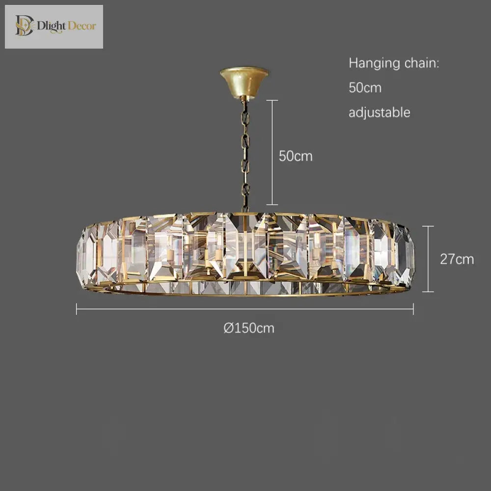 Timeless LED Crystal Chandelier | Dining Room Lighting