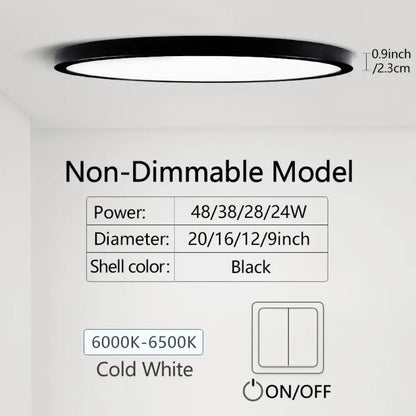 Ultra LED Dimmable Ceiling Light | Modern Interior Lighting
