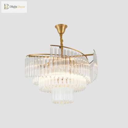 Vanessa Crystal Chandelier | Modern Dining Room Lighting
