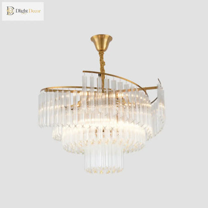 Vanessa Crystal Chandelier | Modern Dining Room Lighting