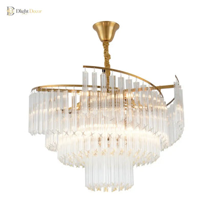 Vanessa Crystal Chandelier | Modern Dining Room Lighting