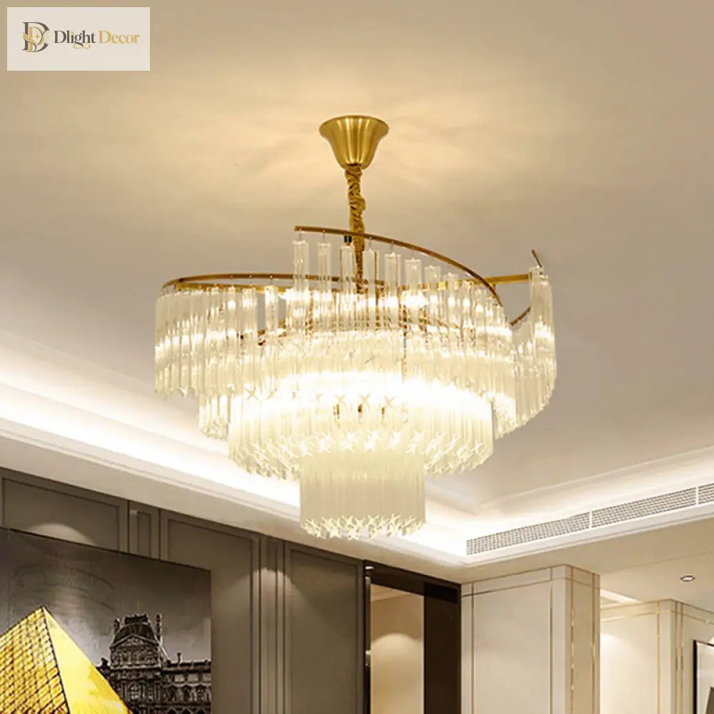 Vanessa Crystal Chandelier | Modern Dining Room Lighting