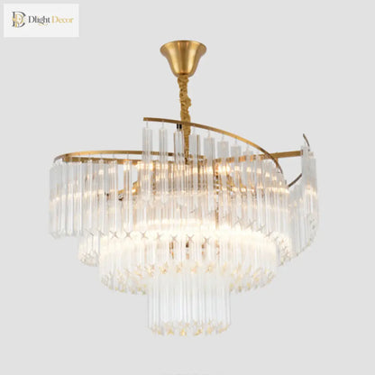 Vanessa Crystal Chandelier | Modern Dining Room Lighting