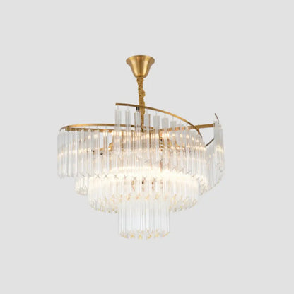 Vanessa Crystal Chandelier | Modern Dining Room Lighting