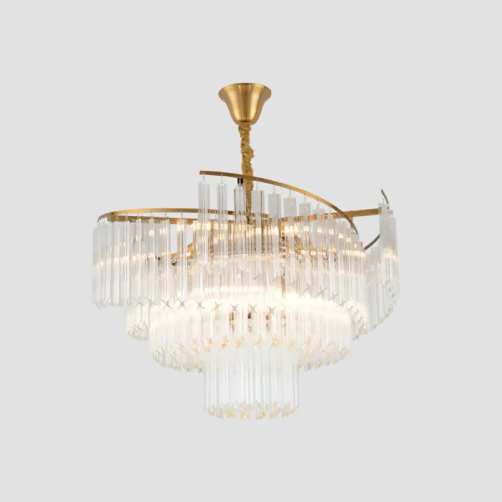 Vanessa Crystal Chandelier | Modern Dining Room Lighting