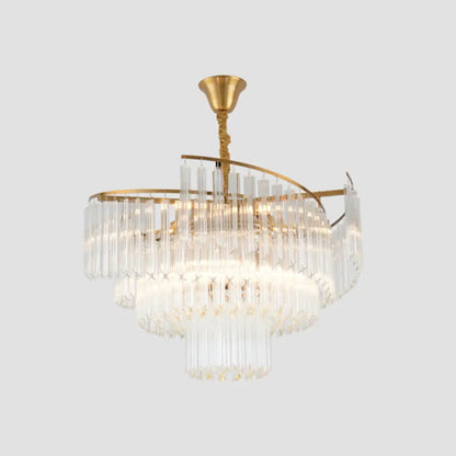 Vanessa Crystal Chandelier | Modern Dining Room Lighting