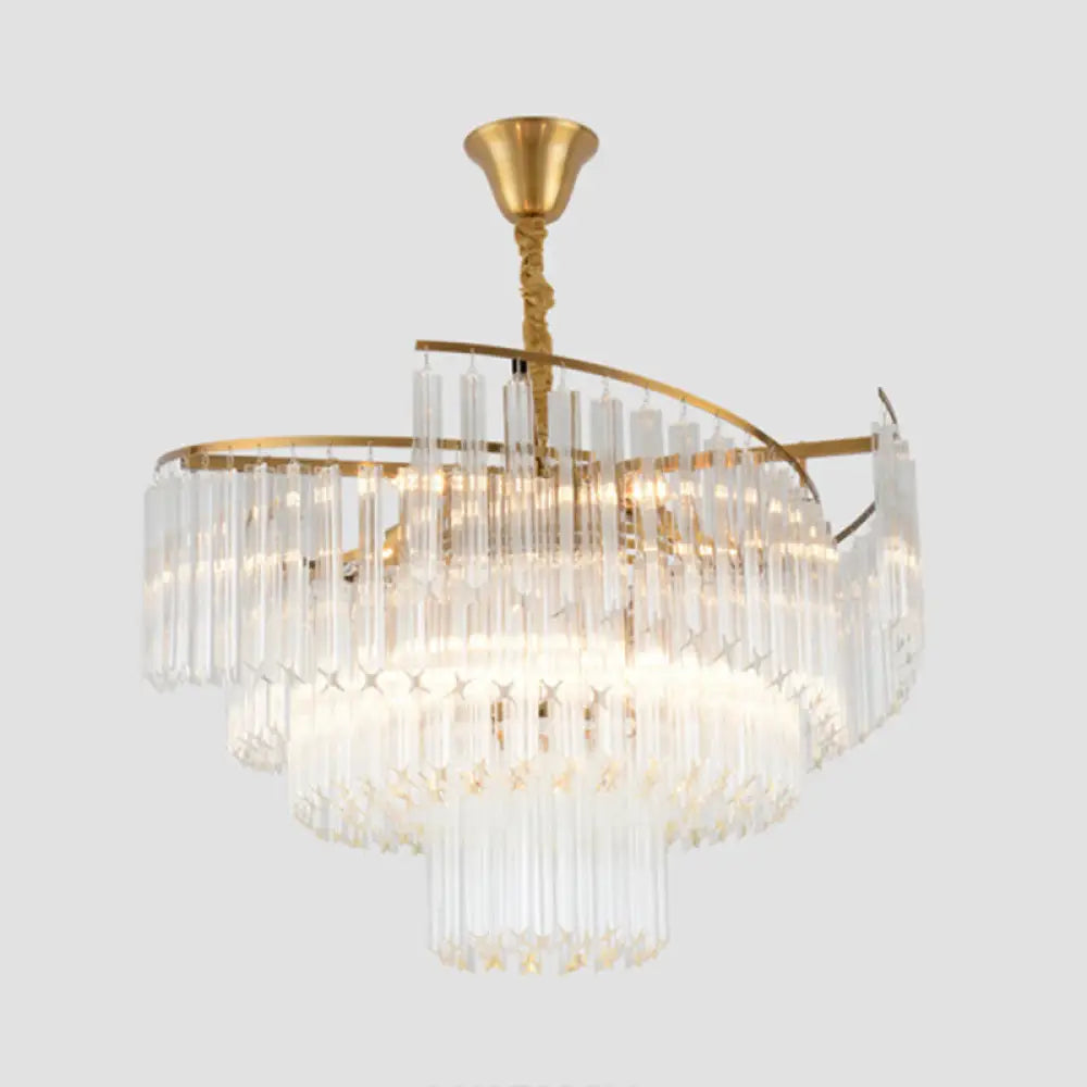 Vanessa Crystal Chandelier | Modern Dining Room Lighting