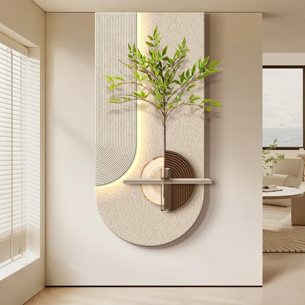 Vase LED Wall Art Light | Modern Hallway &amp; Entry Lighting