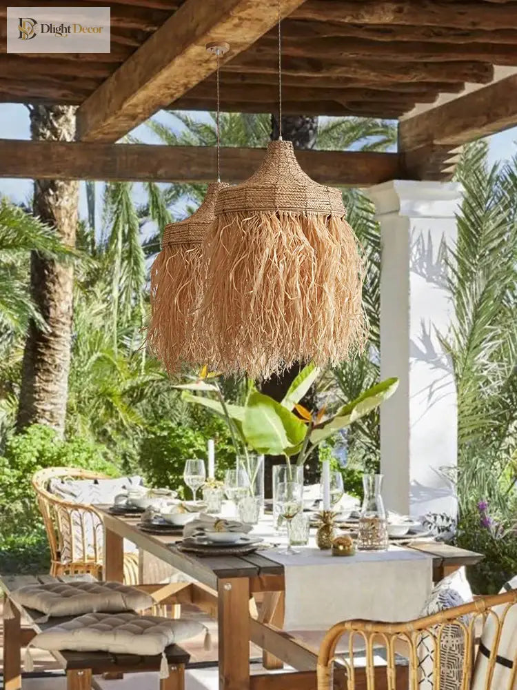 Wabi Rattan Pendant Light | Dining Room Home Lighting