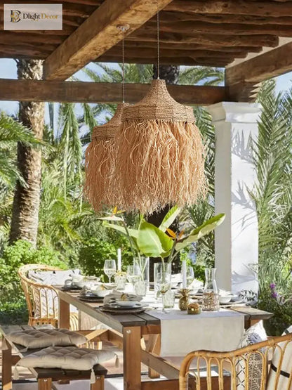 Wabi Rattan Pendant Light | Dining Room Home Lighting