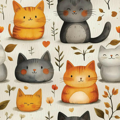 Feline Friends Autumn Cuddle