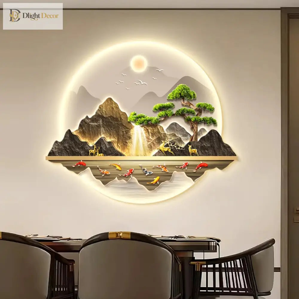 Wealth LED Wall Art Light | Modern Interior Home Lighting