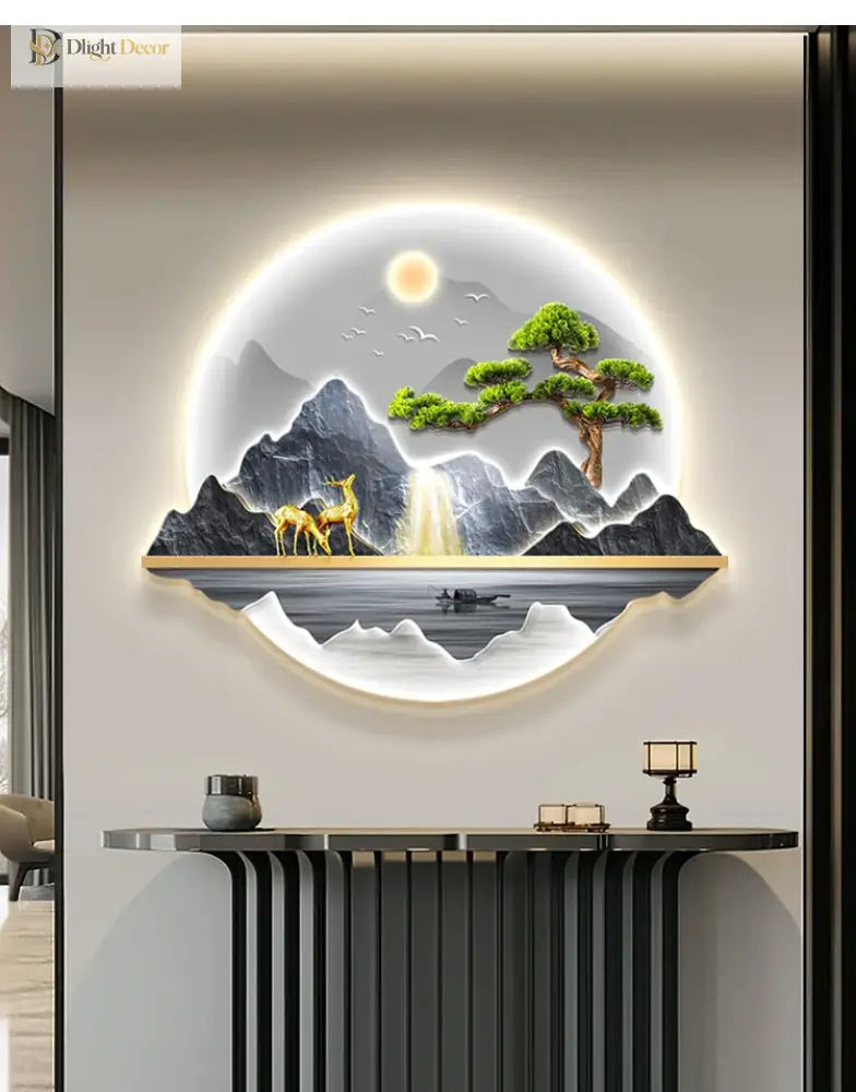 Wealth LED Wall Art Light | Modern Interior Home Lighting