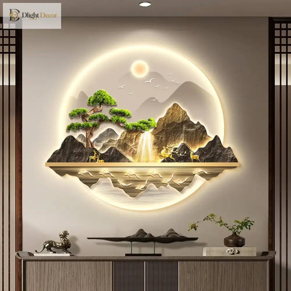 Wealth LED Wall Art Light | Modern Interior Home Lighting