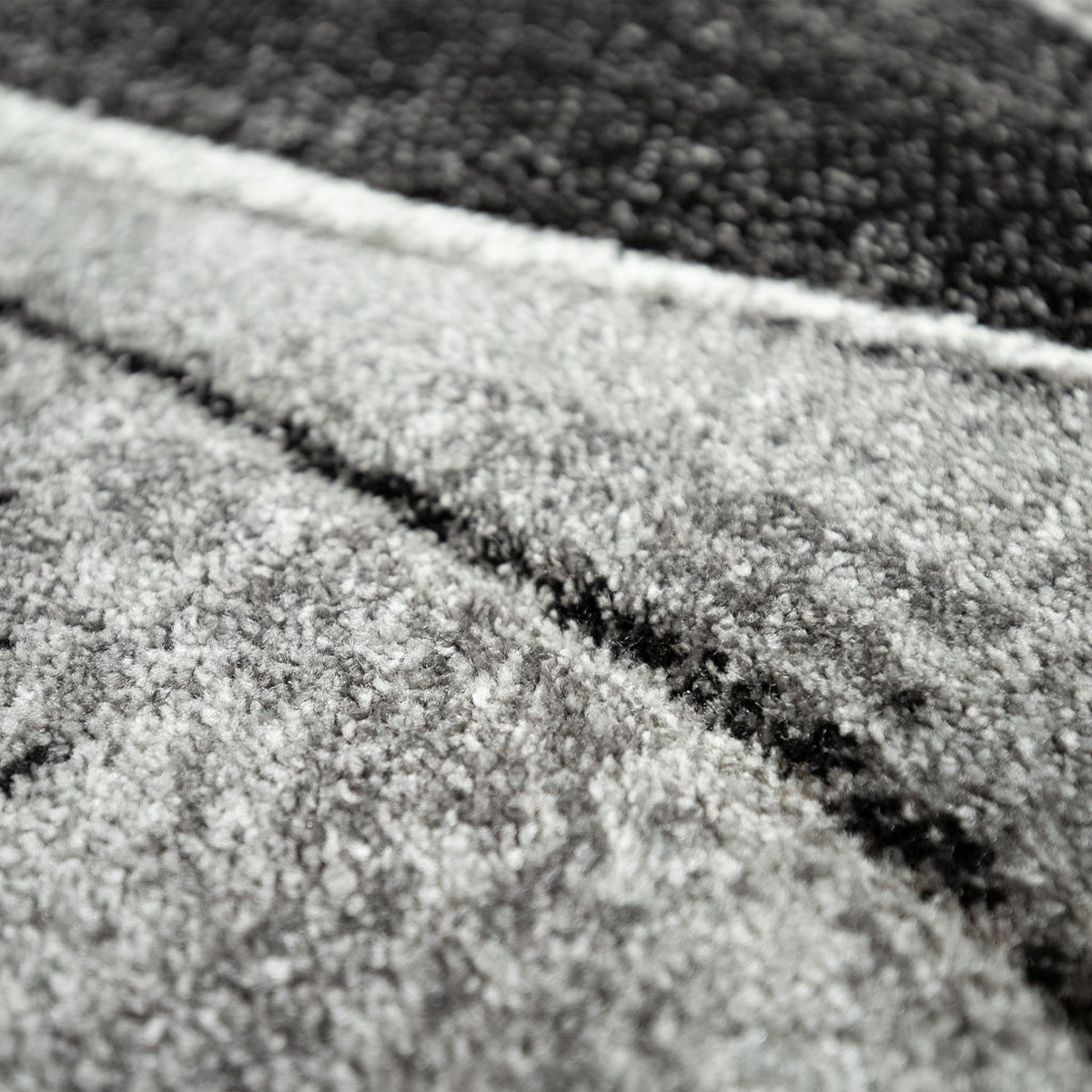 Modern Living Room Rug Brilliance Abstract Design - Grey Blue