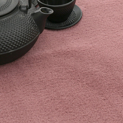 Soft Area Rug with Anti-Slip Backing Washable - Pink