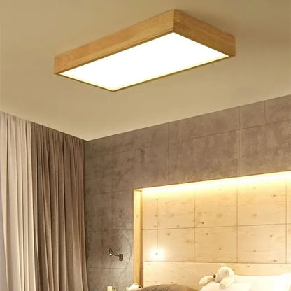 Wood LED Minimalist Chandelier | Kitchen Island Lighting