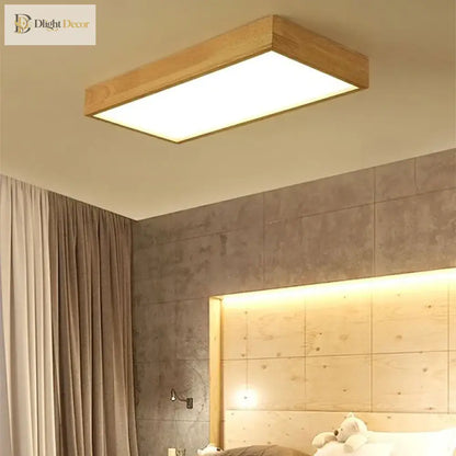 Wood LED Minimalist Chandelier | Kitchen Island Lighting