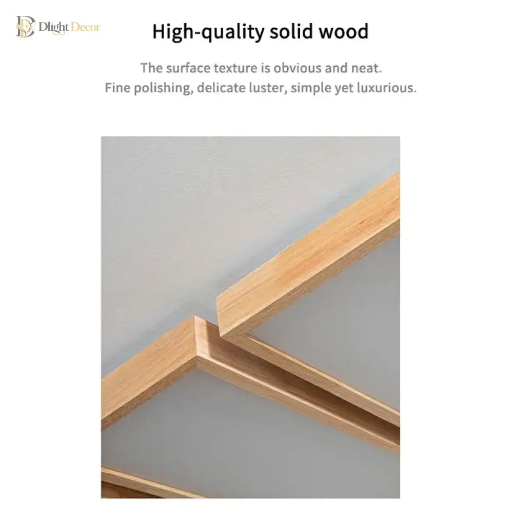 Wood LED Minimalist Chandelier | Kitchen Island Lighting