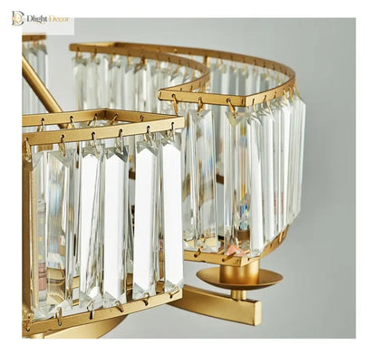 Zoe K9 Modern Crystal Chandelier | Dining Room Lighting