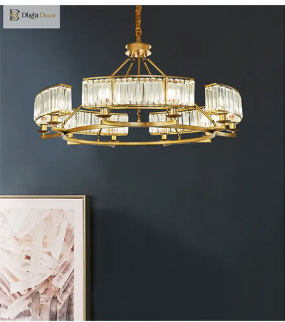 Zoe K9 Modern Crystal Chandelier | Dining Room Lighting