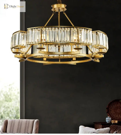 Zoe K9 Modern Crystal Chandelier | Dining Room Lighting