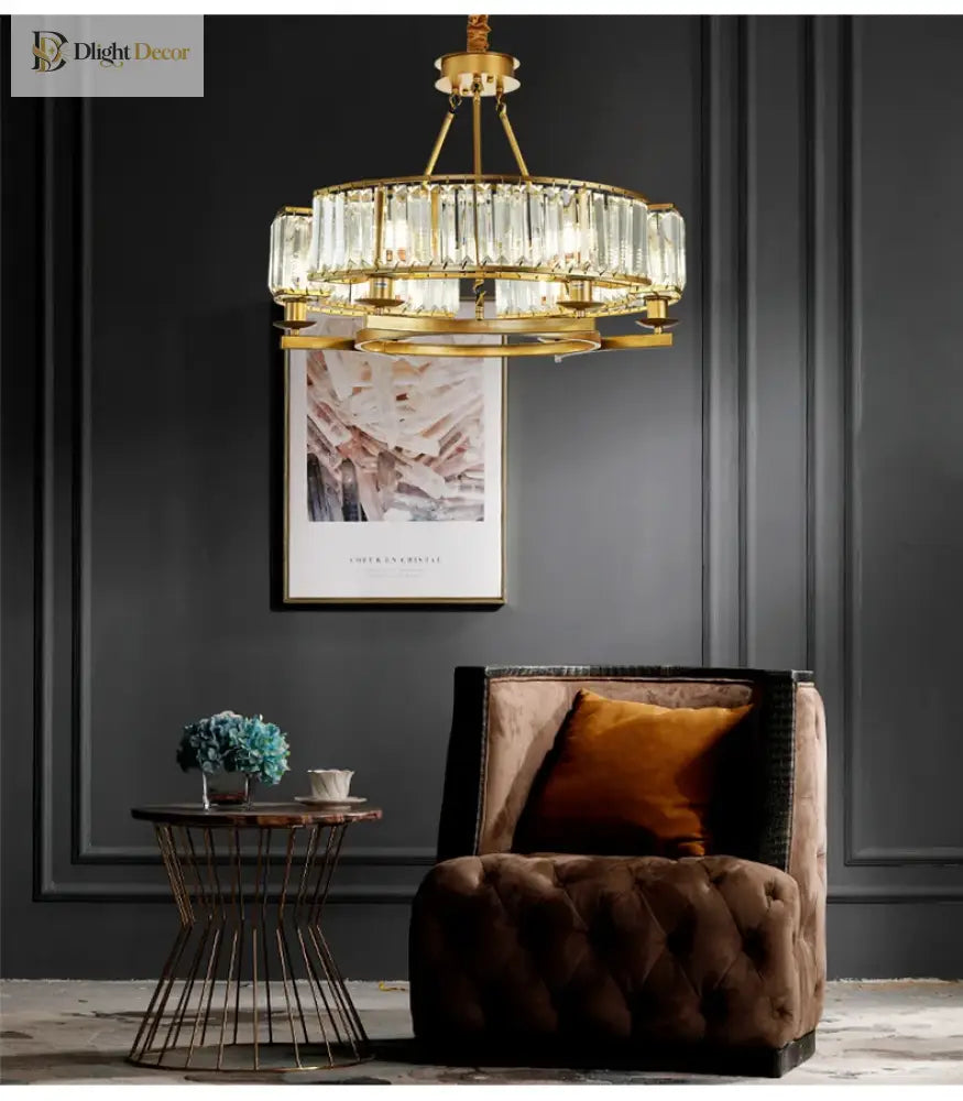 Zoe K9 Modern Crystal Chandelier | Dining Room Lighting
