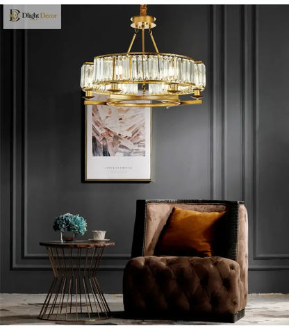 Zoe K9 Modern Crystal Chandelier | Dining Room Lighting
