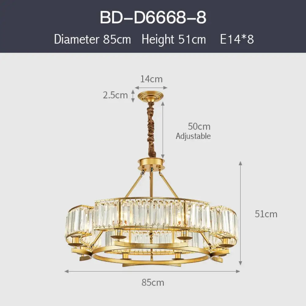 Zoe K9 Modern Crystal Chandelier | Dining Room Lighting